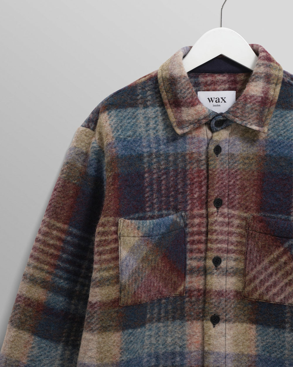 Wax London - Blue Multi Whiting Overshirt - Kalifornia Jean Bar