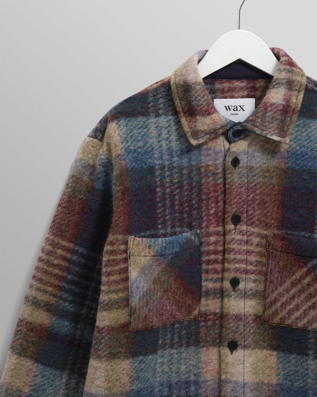 Wax London - Blue Multi Whiting Overshirt - Kalifornia Jean Bar