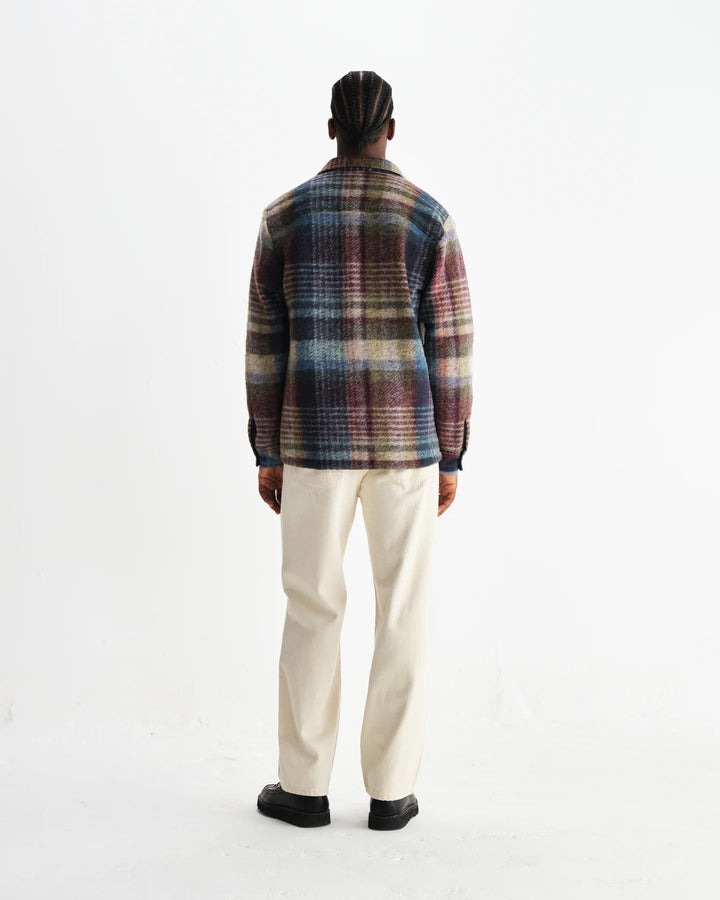 Wax London - Blue Multi Whiting Overshirt - Kalifornia Jean Bar