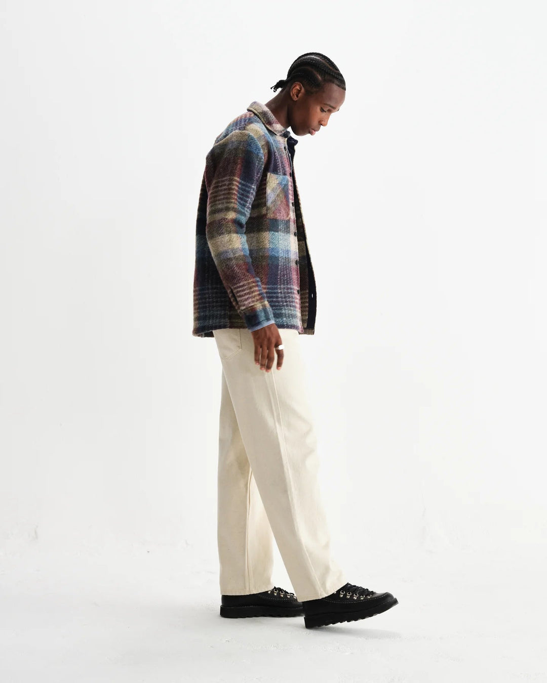 Wax London - Blue Multi Whiting Overshirt - Kalifornia Jean Bar
