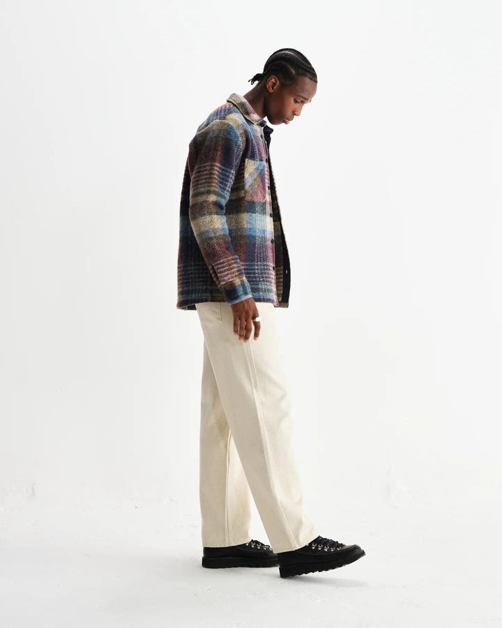 Wax London - Blue Multi Whiting Overshirt - Kalifornia Jean Bar
