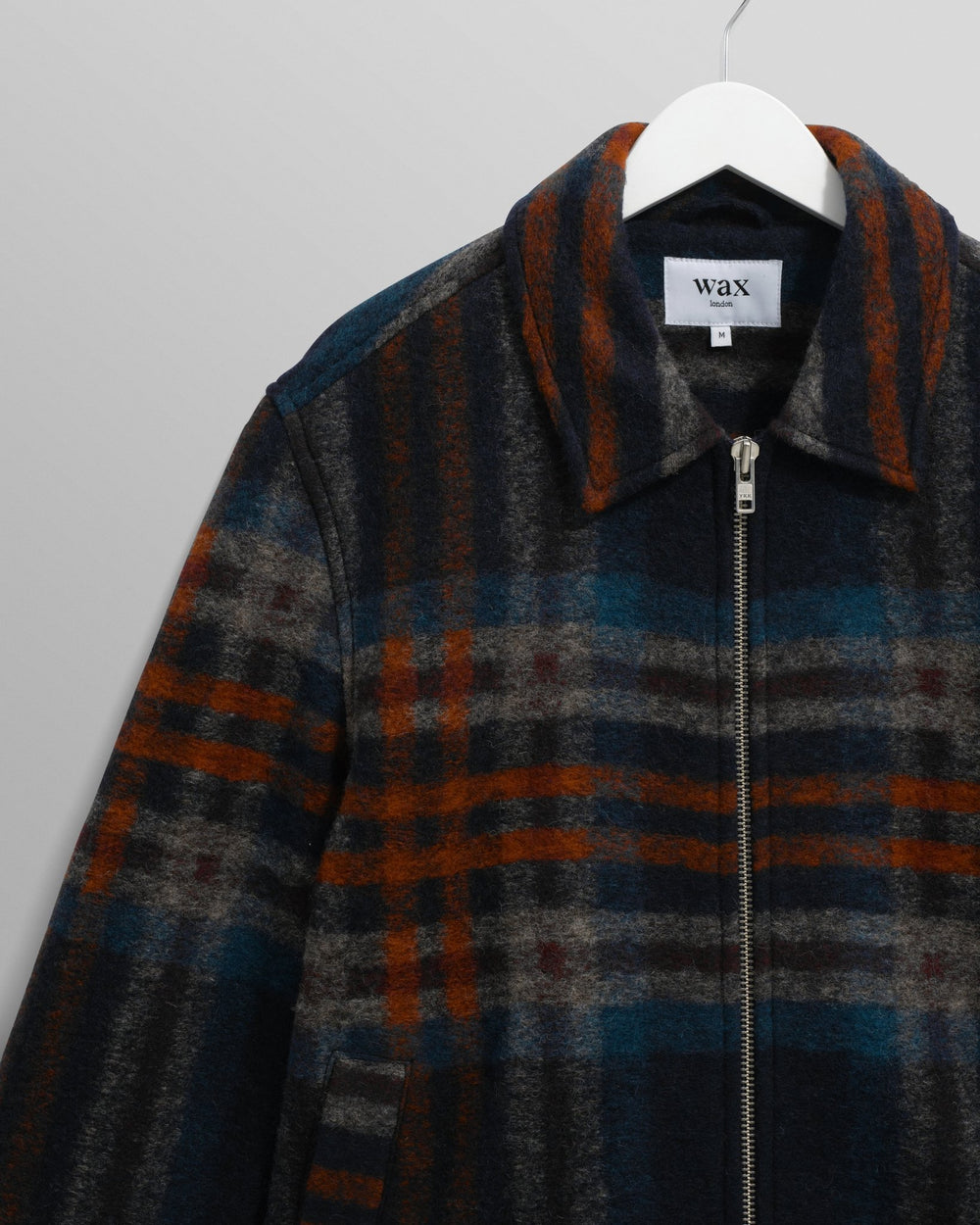 Wax London - Navy Multi Heath Jacket - Kalifornia Jean Bar
