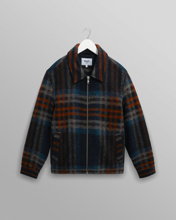Wax London - Navy Multi Heath Jacket - Kalifornia Jean Bar