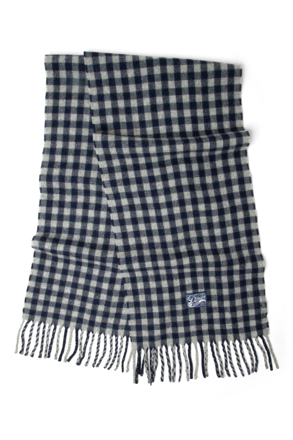 Damson Madder - Willow Gingham Wool Scarf - Kalifornia Jean Bar