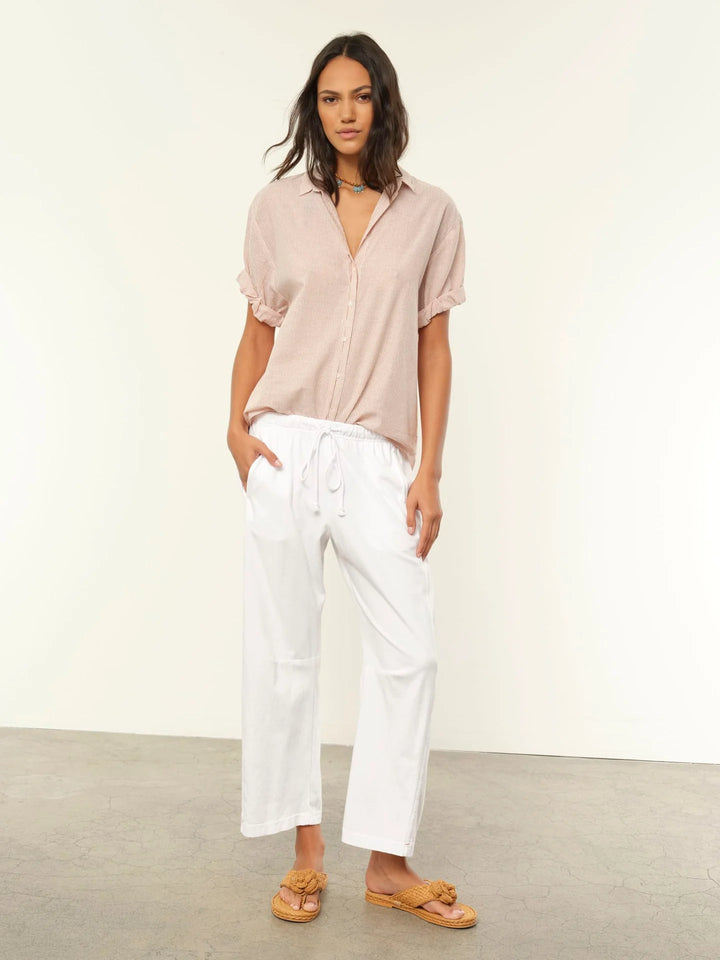 Xirena - Channing Shirt in Burnt Sienna Stripe