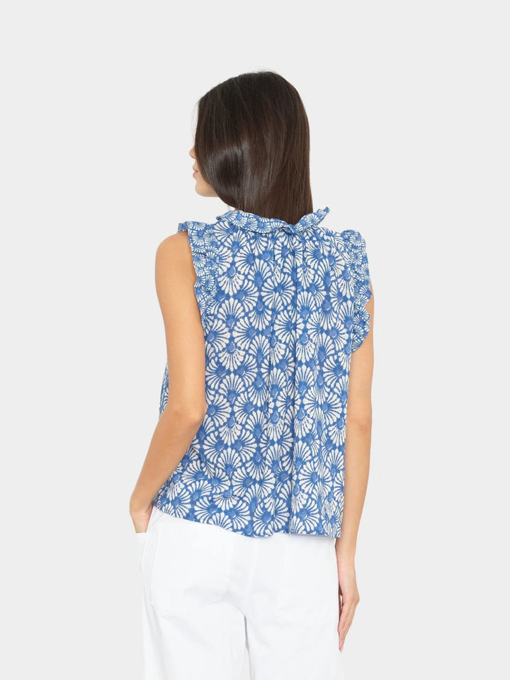 Xirena - Cobalt Shell Bex Top - Kalifornia Jean Bar