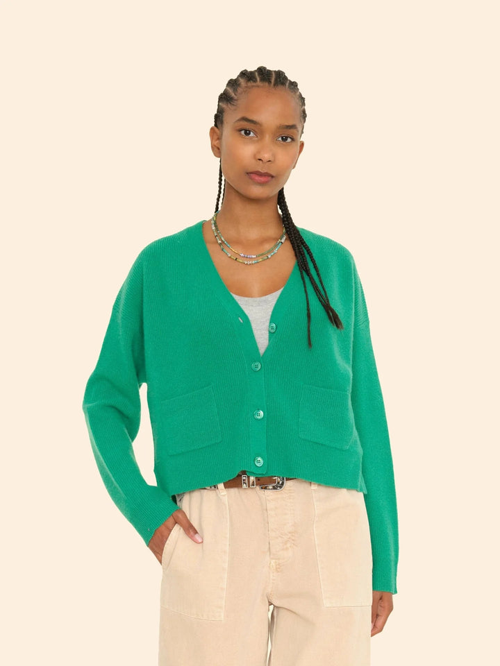 Xirena - Gulf Green TRUDIE Cardigan - Kalifornia Jean Bar