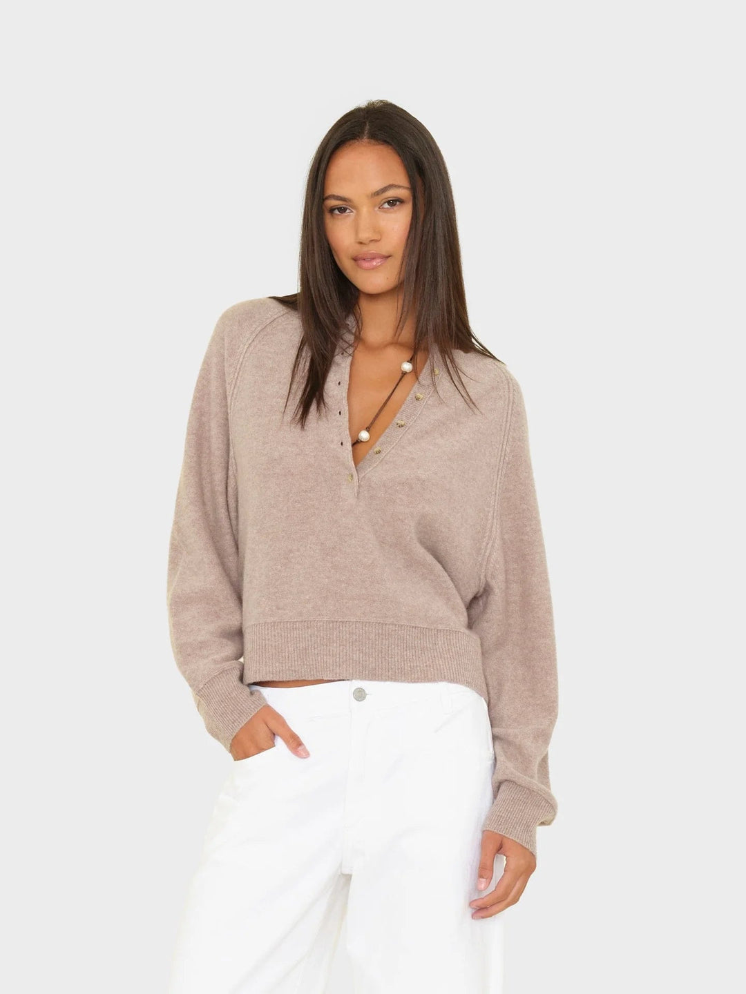 Xirena - Heather Brown Griffin Sweater - Kalifornia Jean Bar