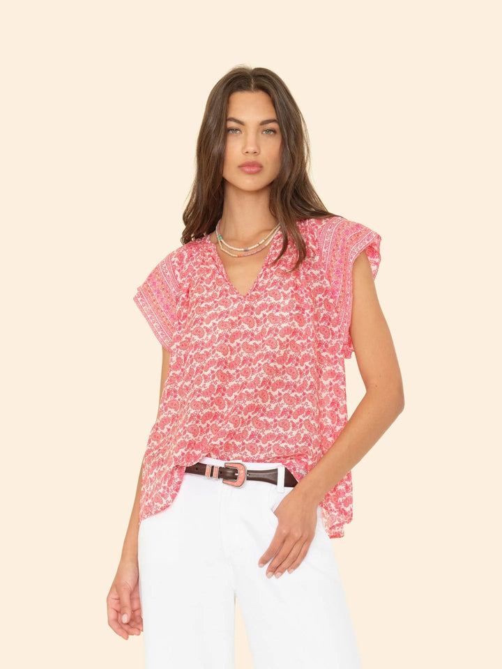 Xirena - Paloma Pink Clover Top - Kalifornia Jean Bar