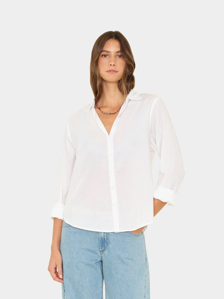 Xirena - White Bowie Shirt - Kalifornia Jean Bar