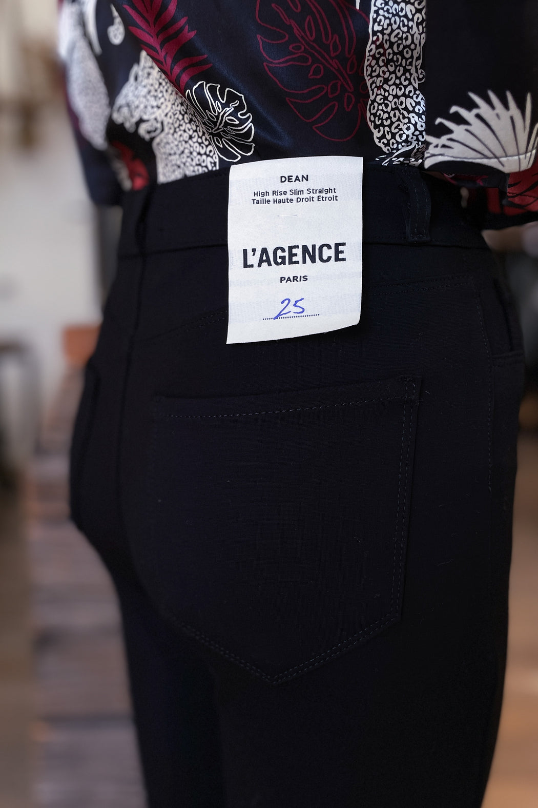 L’Agence - Dean Black Slim Straight