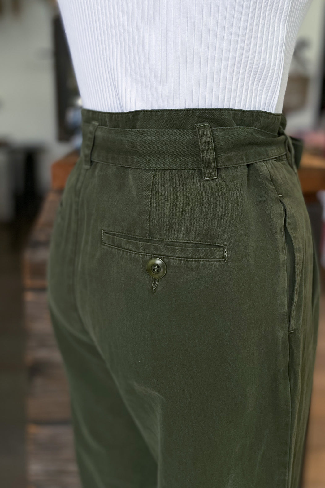 The Great - Statesman Trouser in Dark Army